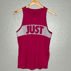 NIKE DRI-FIT WOMEN'S DARK FUSCHIA JUST DO IT TANK SIZE SMALL